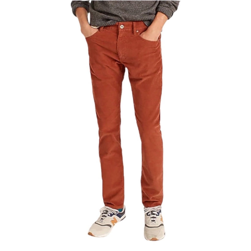 J. Crew Men's Corduroy Pants in Rust 29x32